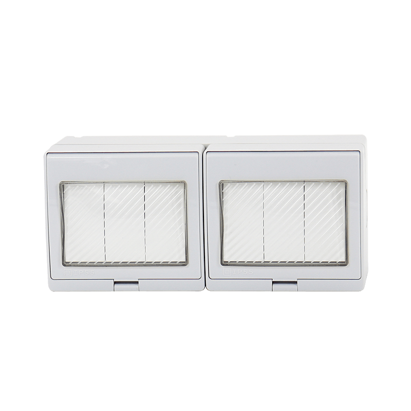 IP55 waterproof socket six-position switch
