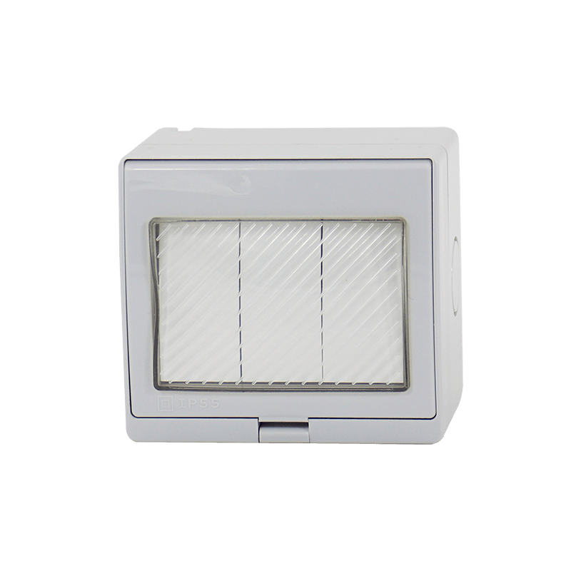 IP55 waterproof socket three-position switch