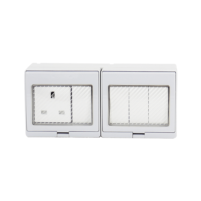 IP55 waterproof socket four-position switch+British style