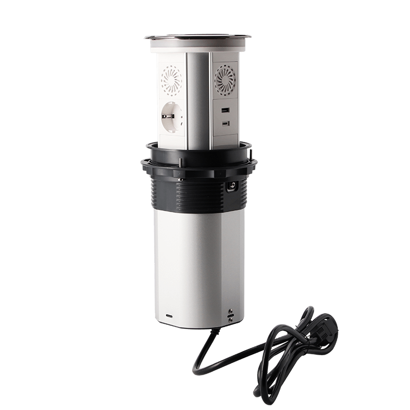 WiFi smart lift socket three-position German style+Bluetooth