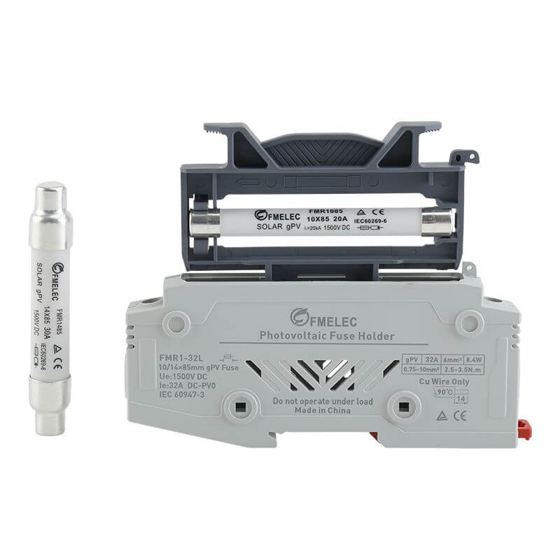 Photovoltaic DC fuse base test for fuse application